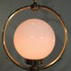 Suspension bronze brass and opaline / vintage