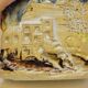 Ceramic pottery vase in relief signed angilella
