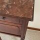 Table de chevet ancienne marbre et bois