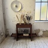 Jardinière années 50 palissandre constructiviste