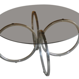 Mid-Century Tubular Chrome Coffee Table, 1960s