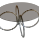 Mid-Century Tubular Chrome Coffee Table, 1960s