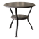 Table d'appoint Wabi Sabi métal forgé et bois teinté années 1920