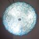 Amazing Murano ceiling light blu rubino flower by Seguso for Venini, Italy