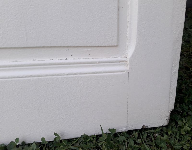 Communication door 82,5x216,8cm old molded