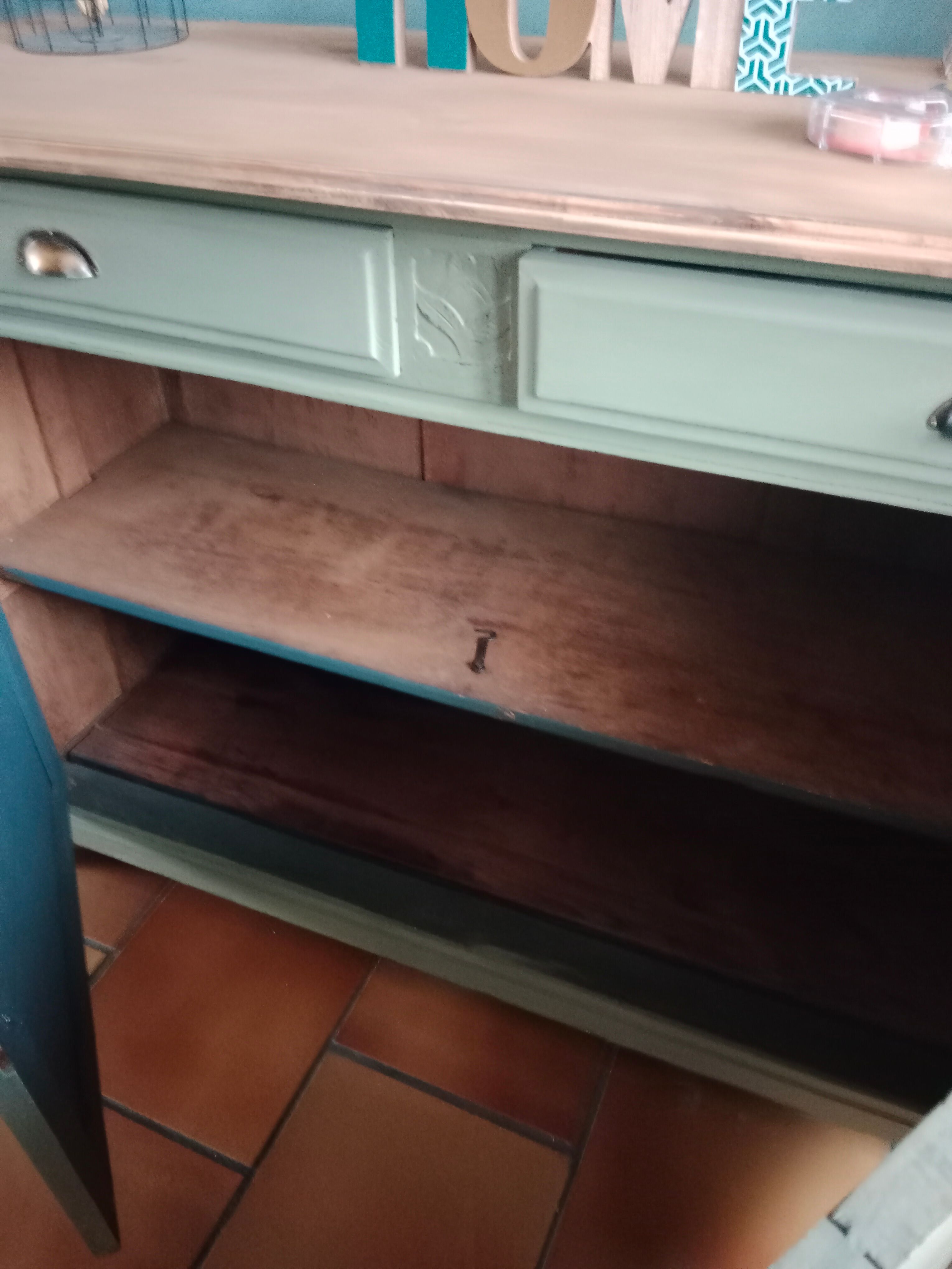 Parisian art deco khaki sideboard