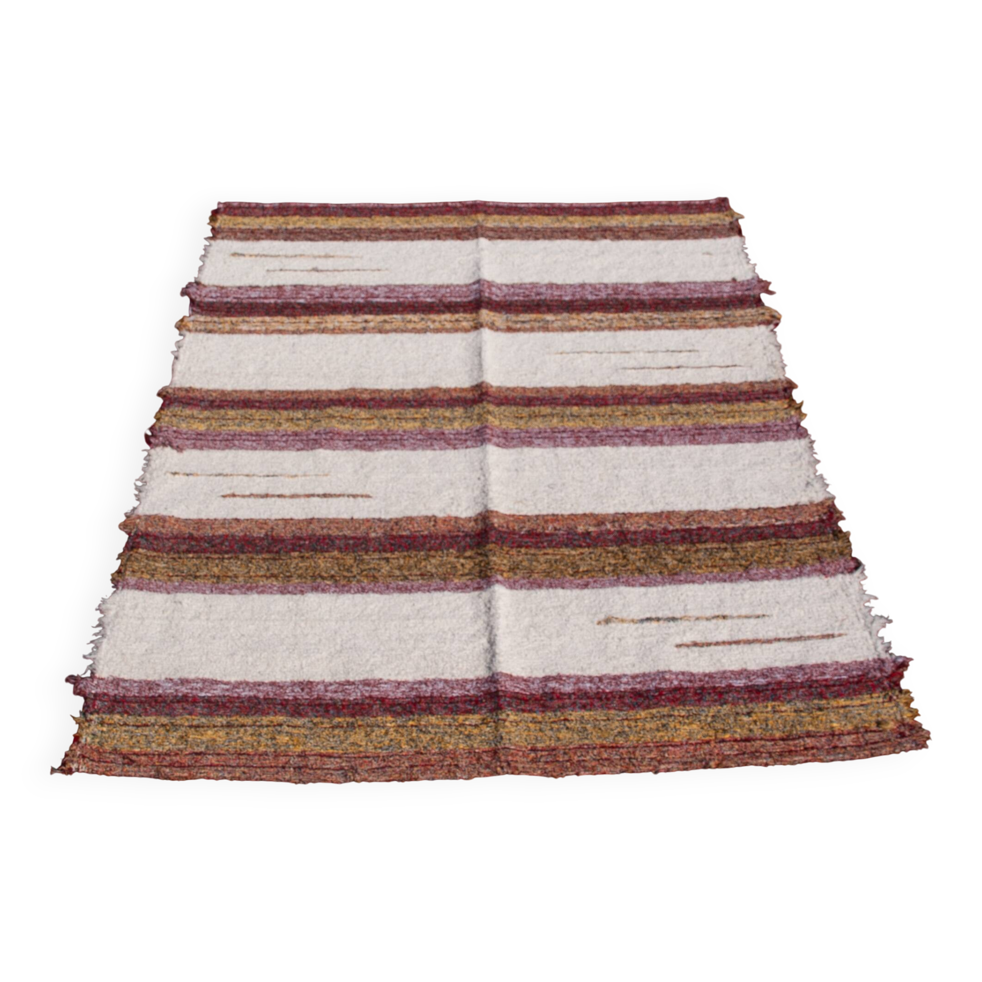 Handmade recycled cotton rug - Multicolor
