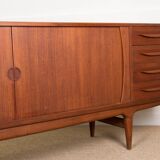 Large Danish sideboard in teak model U15 by Johannes Andersen 1965.
