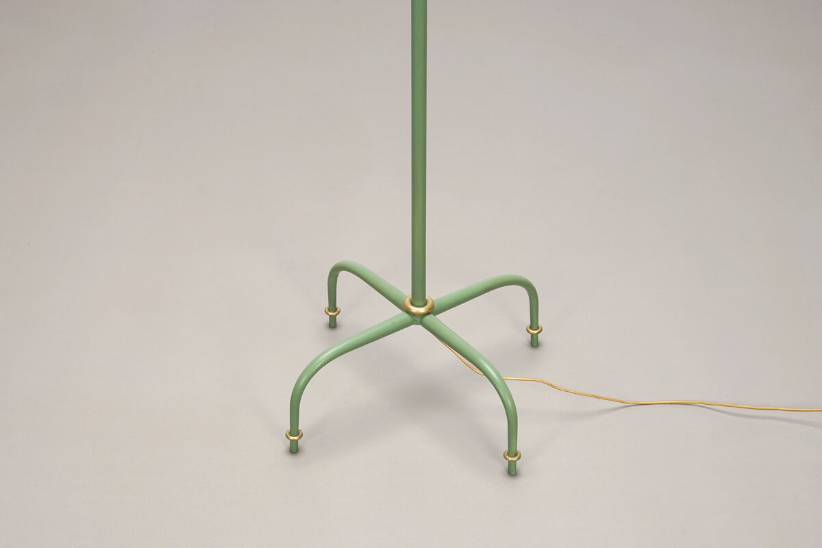 Floor lamp of decorators of the 1940s 1950s in brass