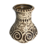 Old Vase Jaspa ceramic Beige & Brown Decoration 70s Vintage