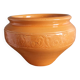 Cache pot, pot de fleurs, jardinière en terre cuite émaillée