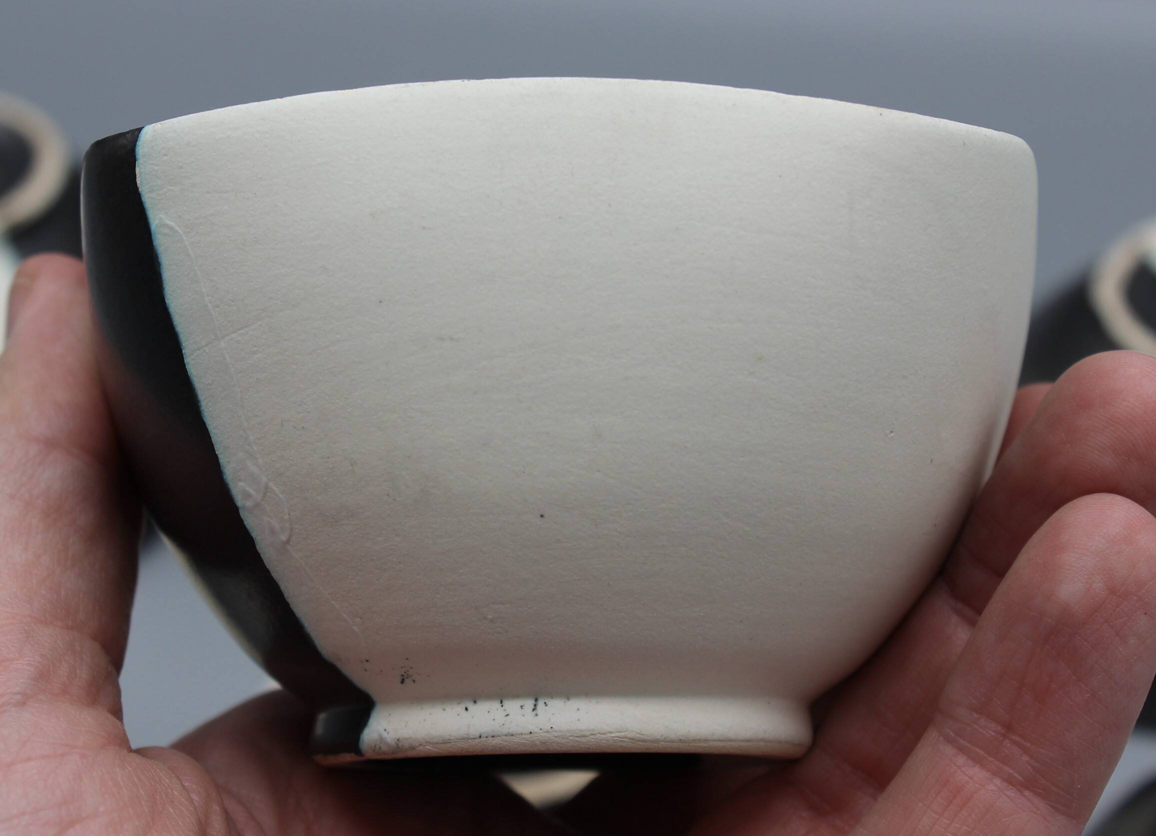 Vintage ceramic coffee cups vallauris ceramony
