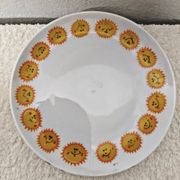 Set of 4 Vintage Dessert Plates D: 16 cm 1970s