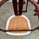Lot 4 chaises / fauteuils design annees 60 Casala italy bois courbé et tissu bouclette vintage