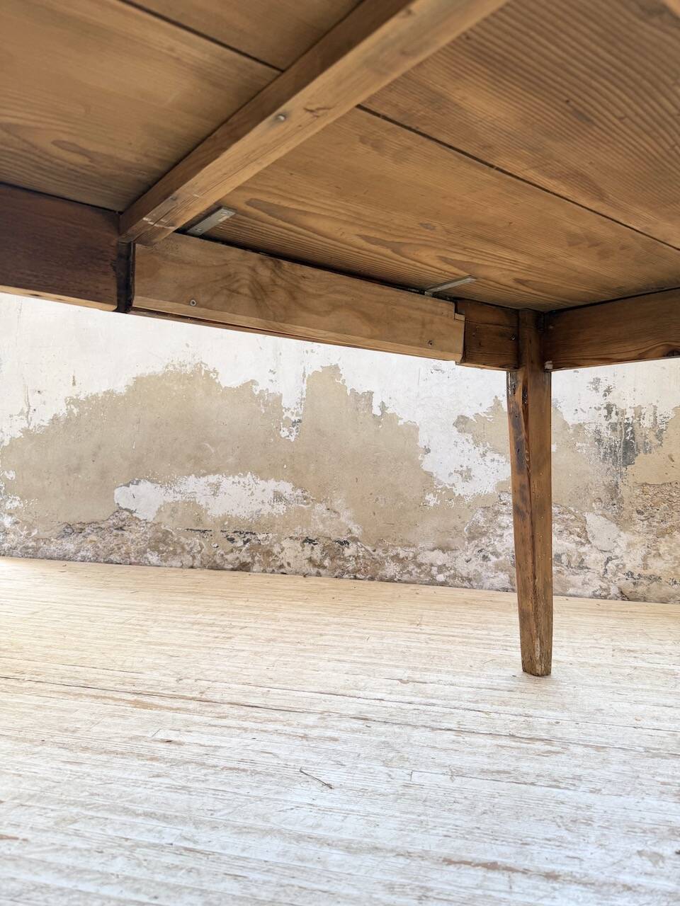 1950s pine farmhouse table 220cm