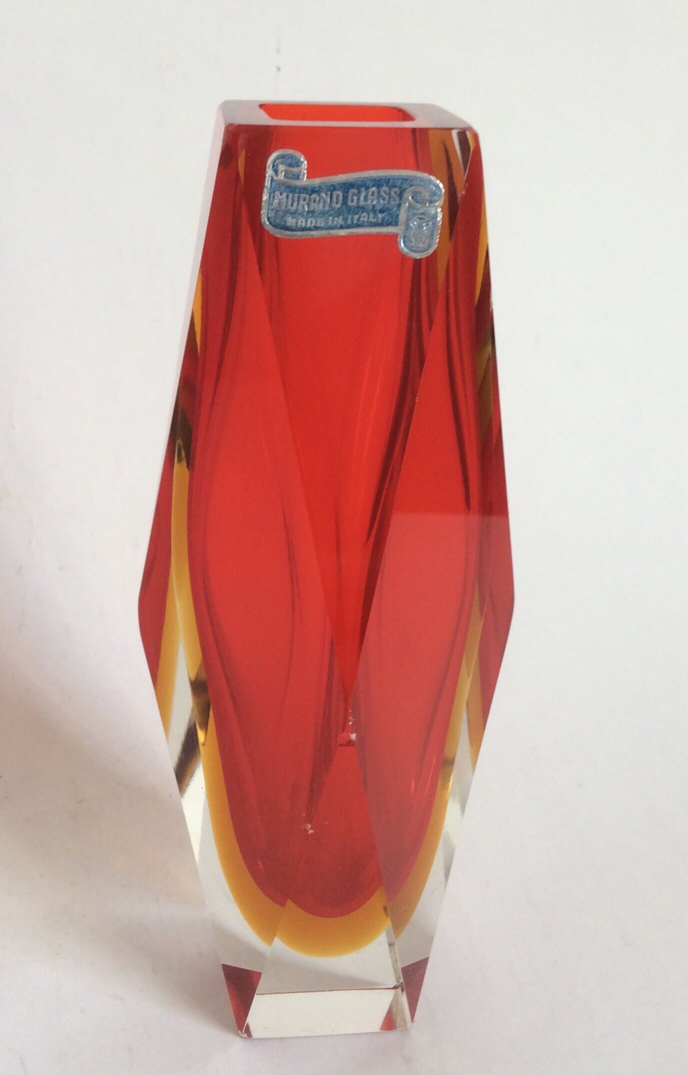 Glass Murano 60s vase