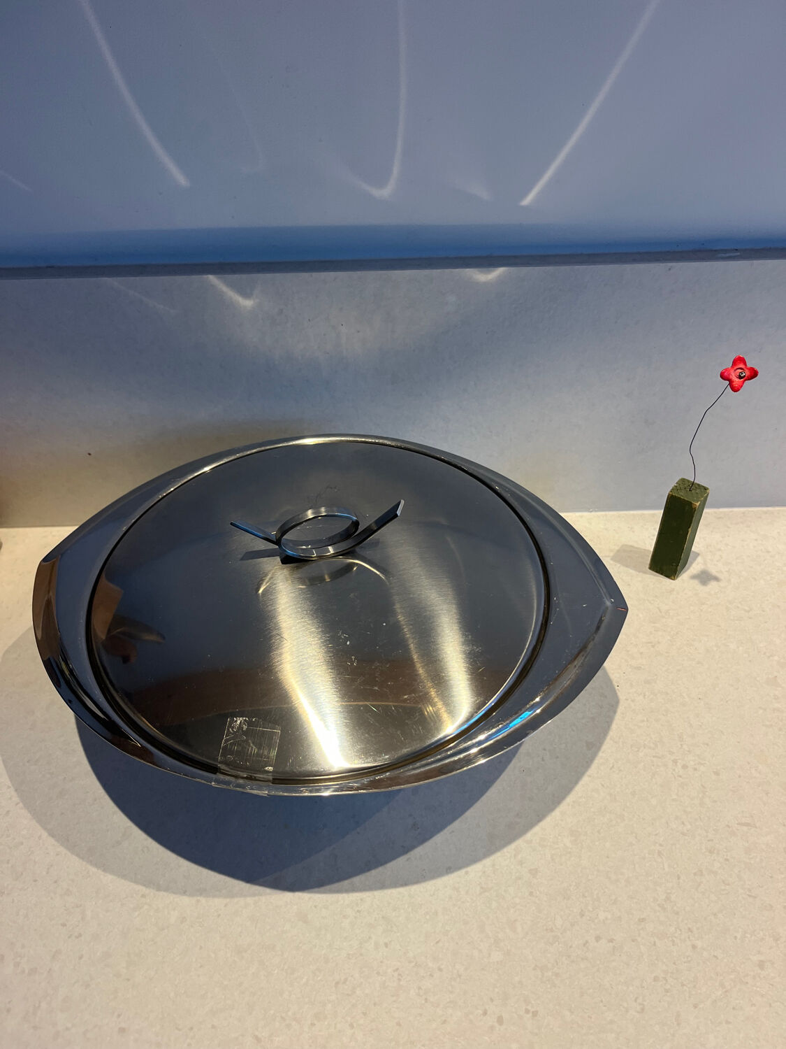 Chrome soup tureen Guy Degrenne