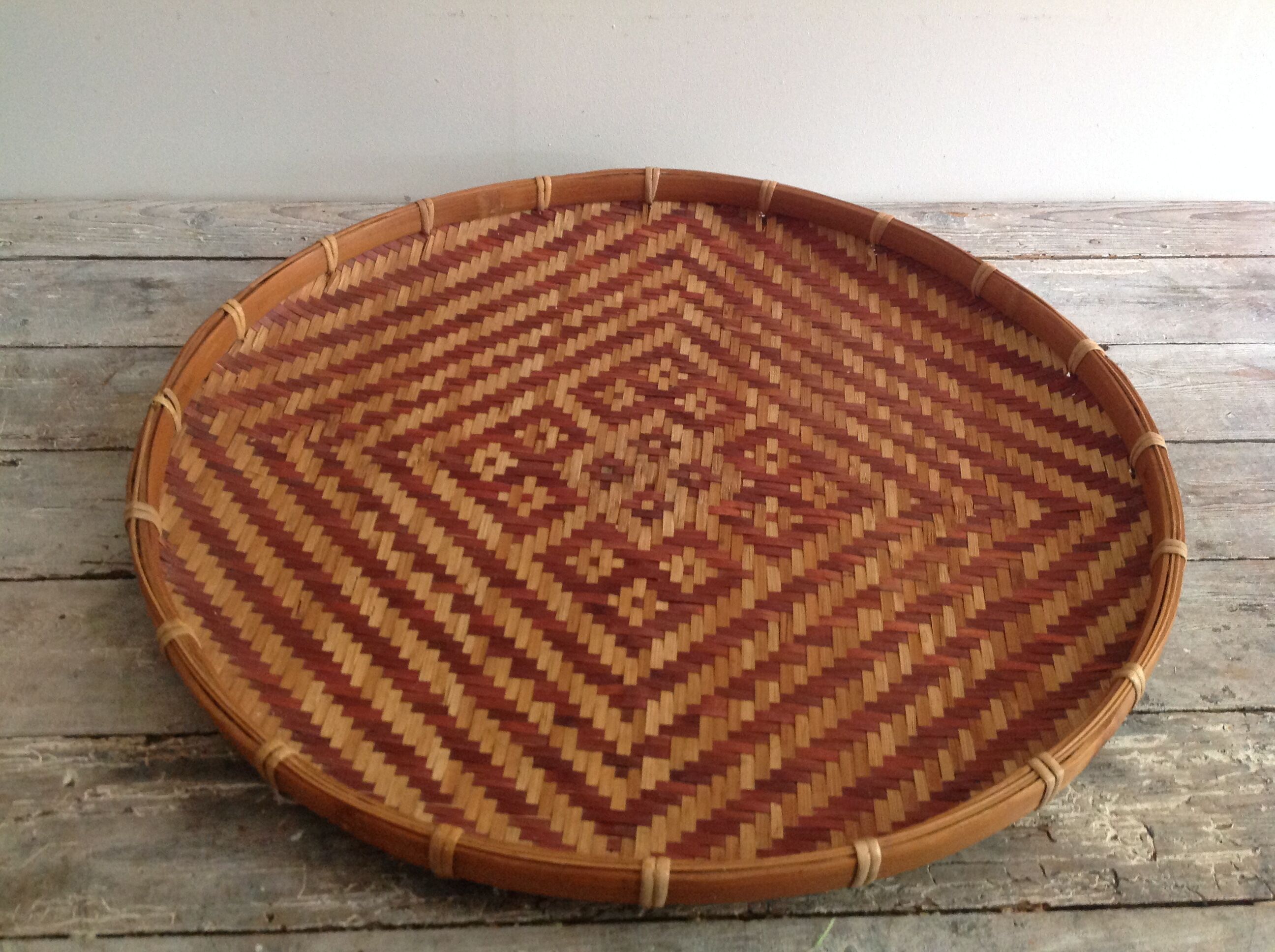 Rattan tray