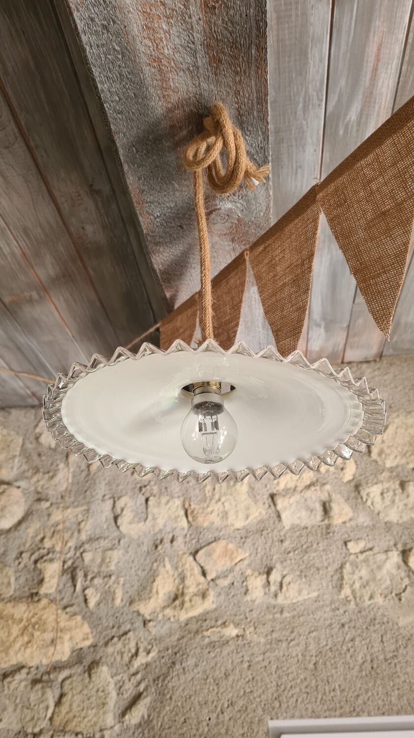 Suspension abat jour vintage