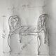 Bench in gilded wood seated in canning dimension: height -71cm- width -66cm-
