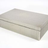 Art Deco box in Silver Metal in the Style of Sigvard Bernadotte