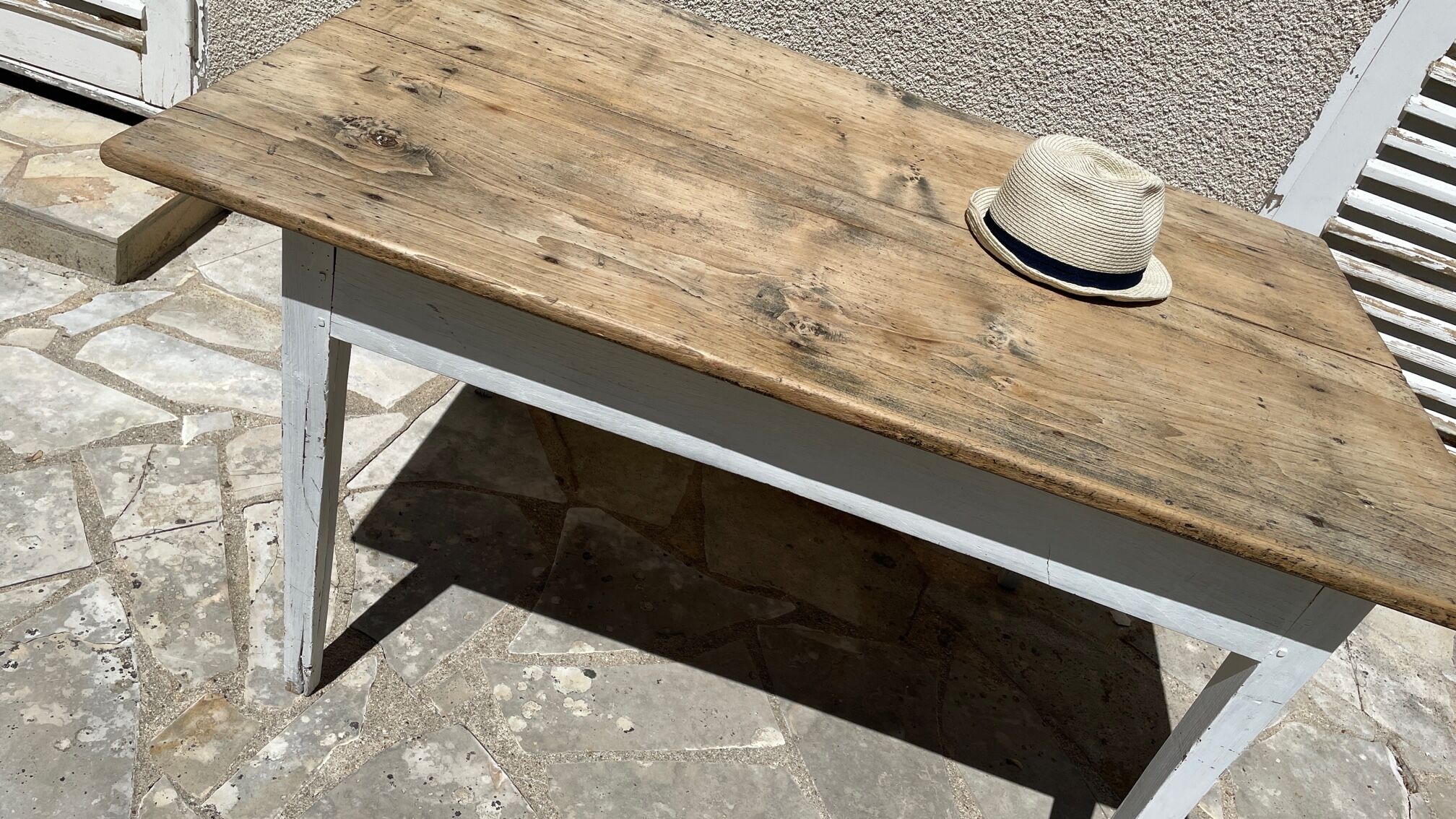 Vintage farm table orme top