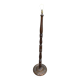Vintage turned solid wood floor lamp from the 20th century.