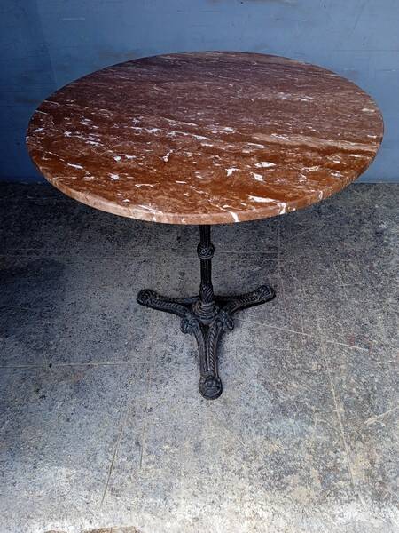 70cm marble bistro table / pedestal table