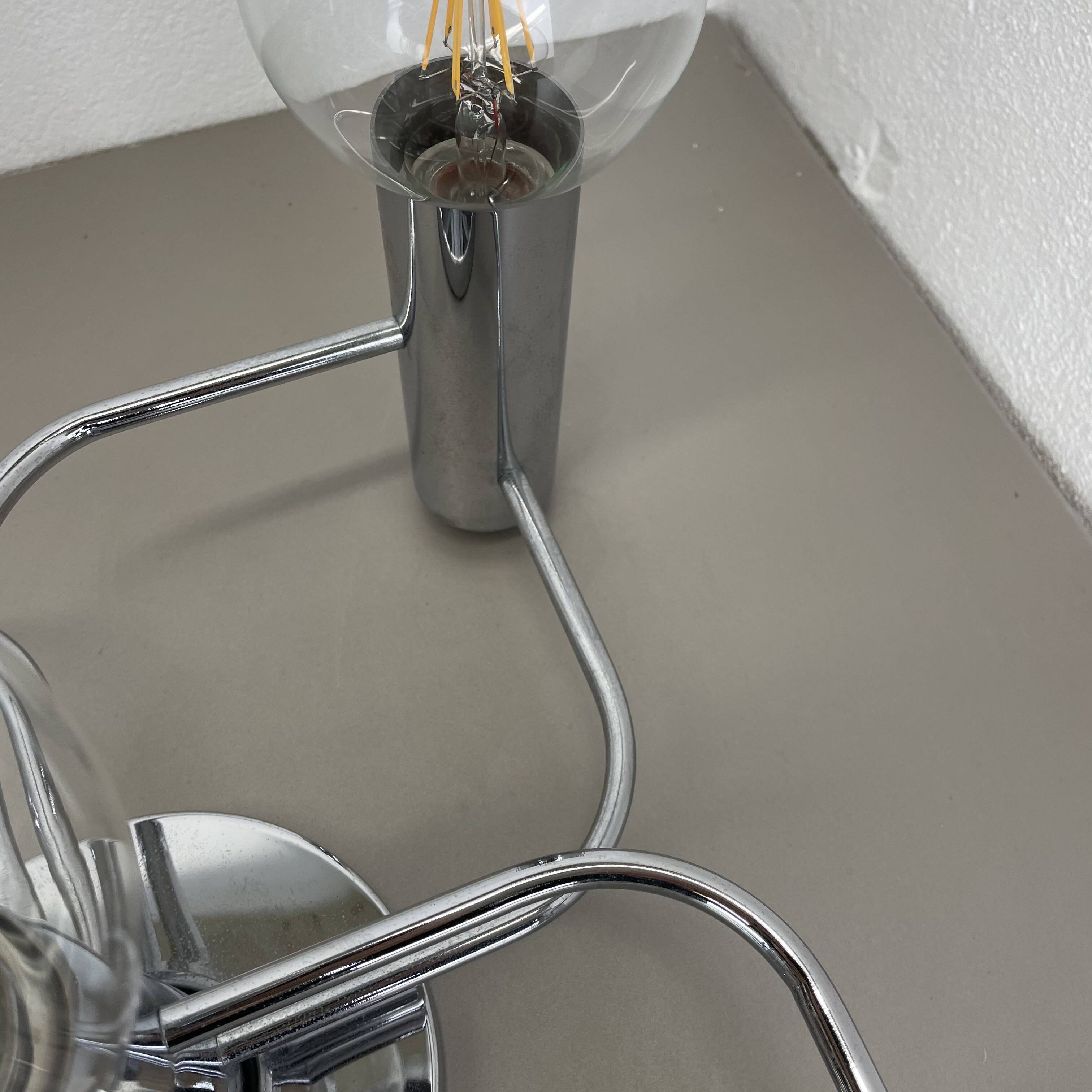 Beautiful 5-light sciolari ceiling light sconces by leola leuchten germany 1970s