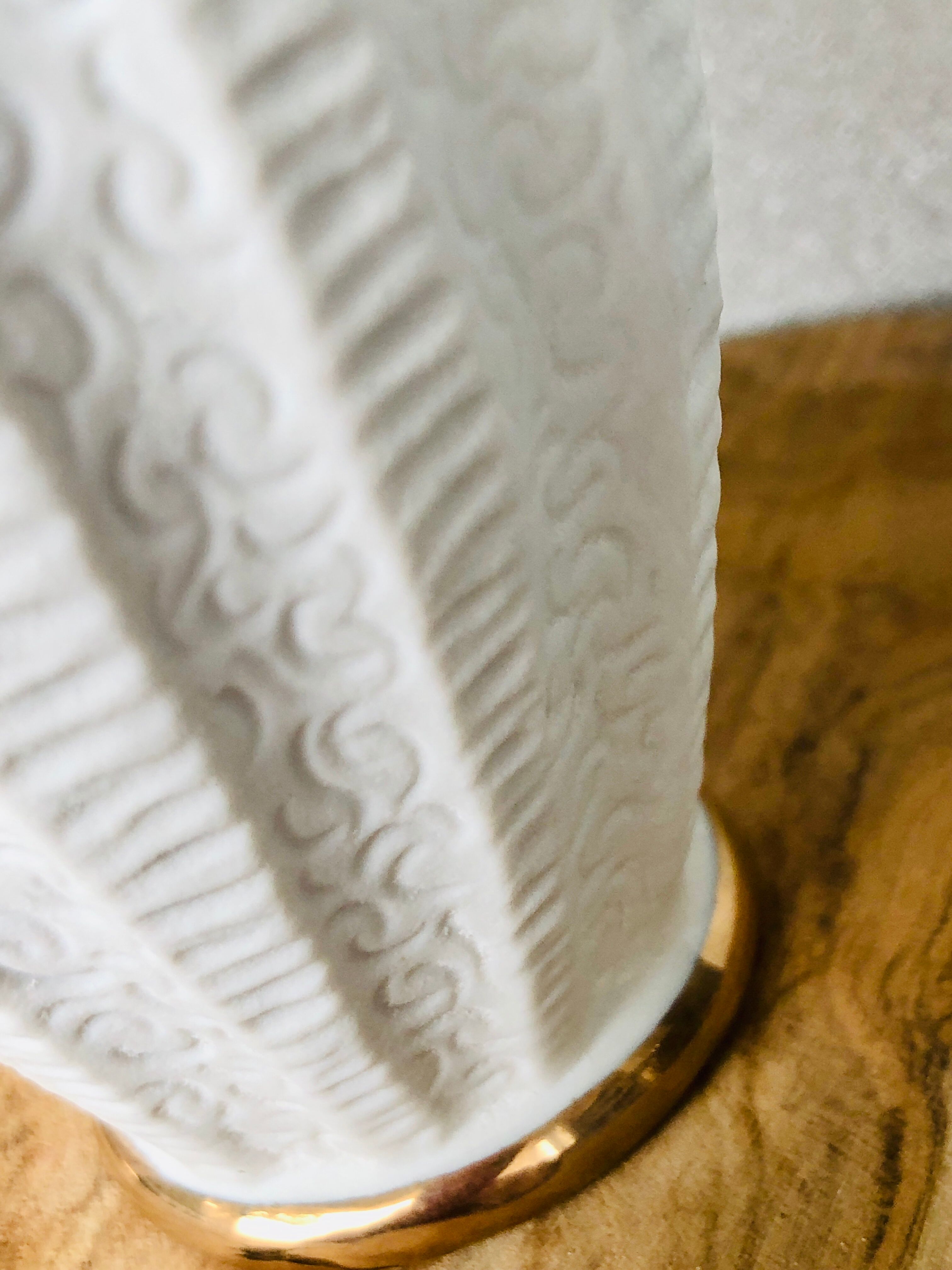 2 bottles in antique biscuit porcelain