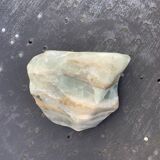 Cendrier taille dans une pierre polie verte et veines vintage