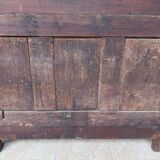 Renaissance oak carved buffet cabinet