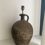 Old pottery lamp foot