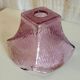 Abat-jour en verre moulé peint violet - design 70's