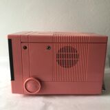 Portable pink TV 80s