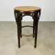 Cane and bentwood bistro stool