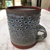 Signed vintage stoneware mug