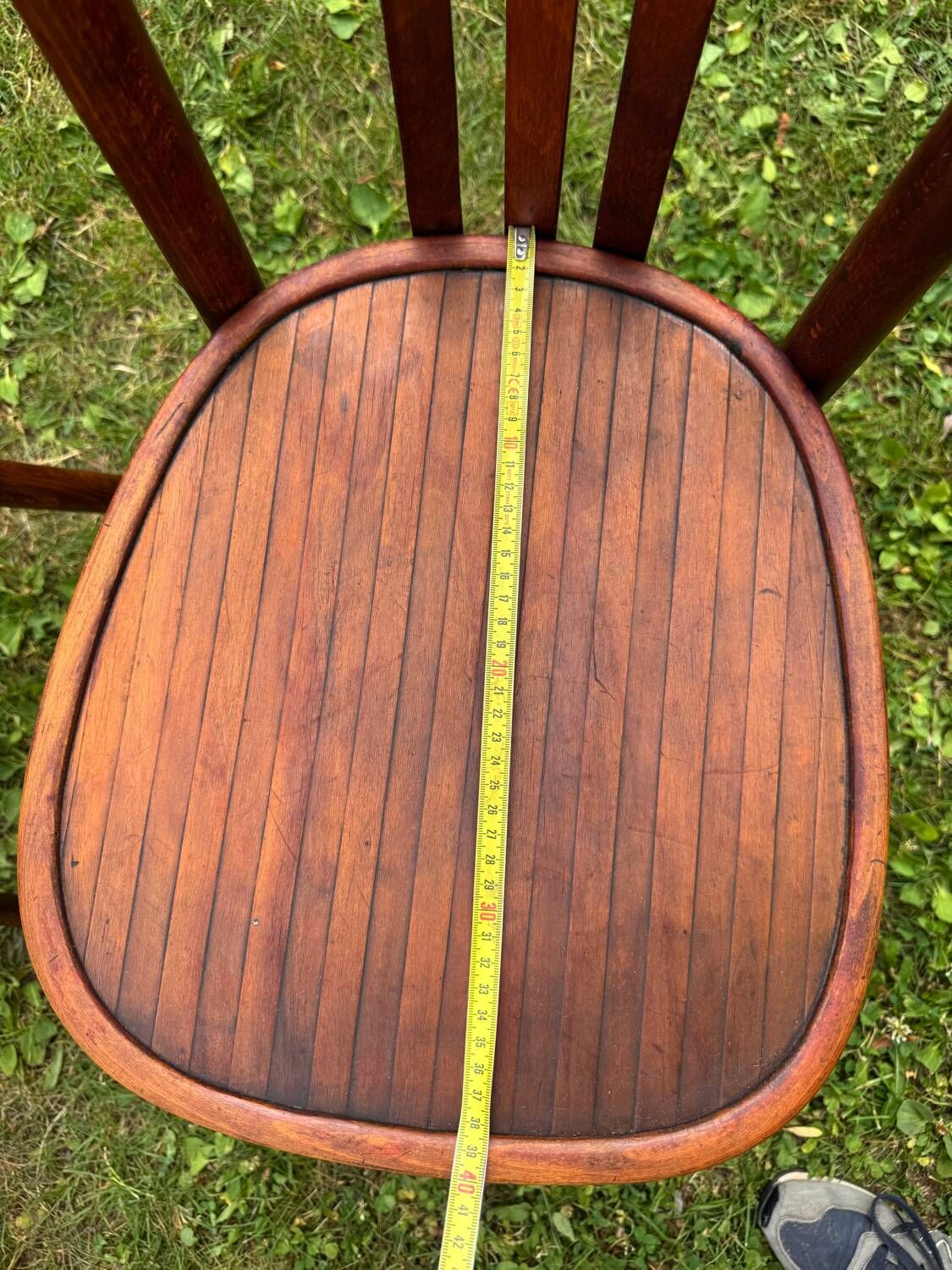 Set of 6 Thonet and Fishel bistro chairs, early 20th century