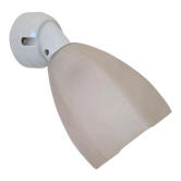 Art Deco wall lamp in porcelain and glass