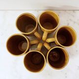 Sauerkraut tableware GIEN France - 6 mugs - 6 plates - 1 large dish (13 pieces)