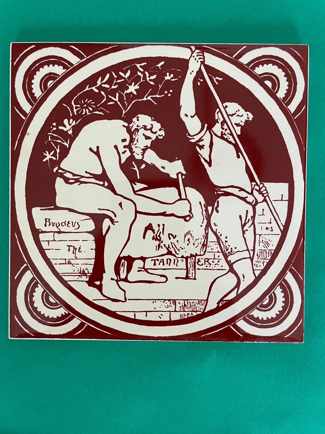 Set of 5 John Moyr Smith 15×15cm tiles – collector's items