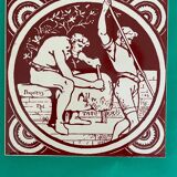 Set of 5 John Moyr Smith 15×15cm tiles – collector's items