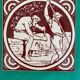 Set of 5 John Moyr Smith 15×15cm tiles – collector's items