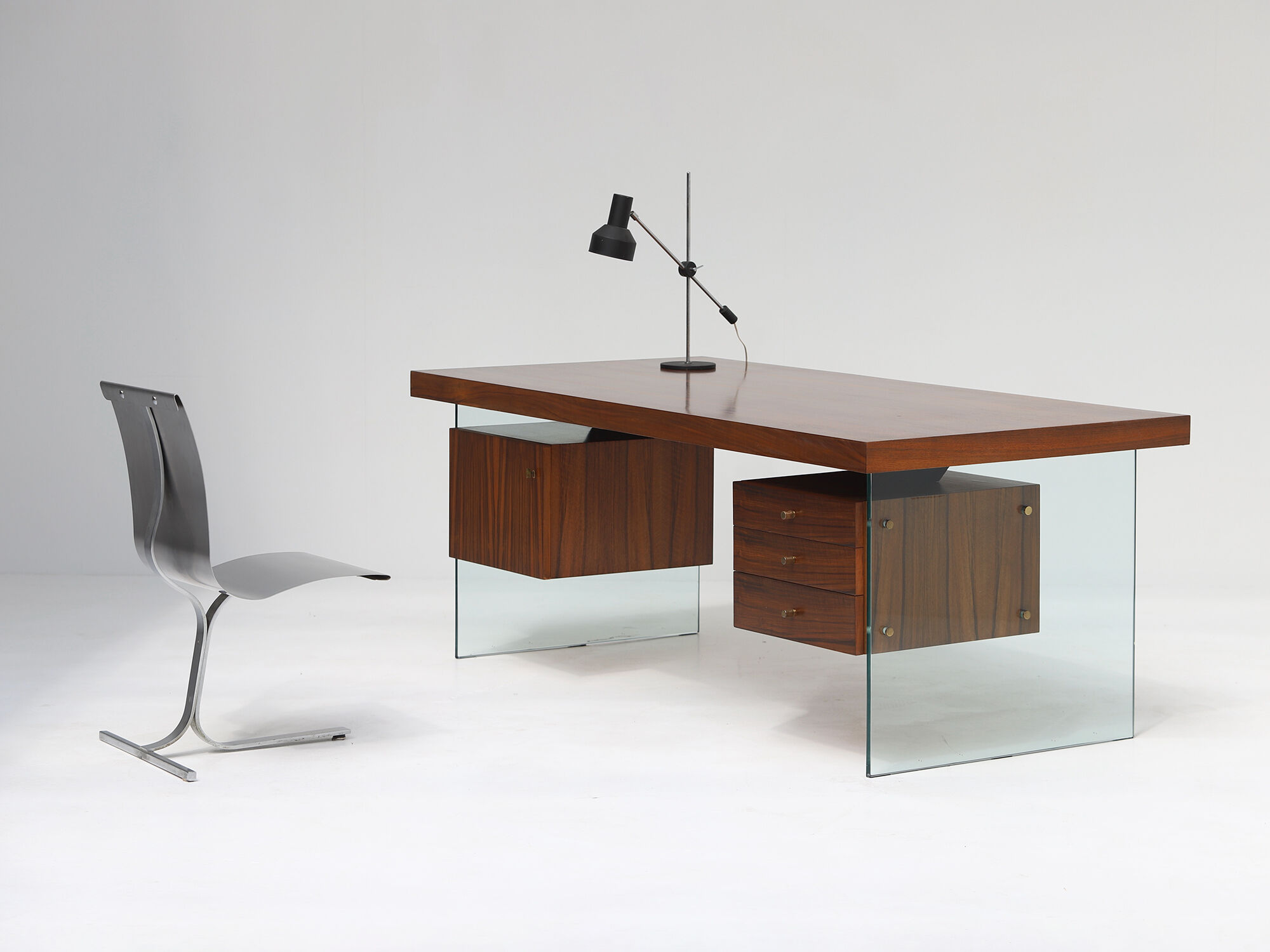 Rare executive desk designed by Jos de Mey for Van den Berghe Pauvers 1960