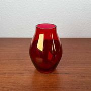 German glass vase from the mid-century modern period by Alfred Taube, 1960s.