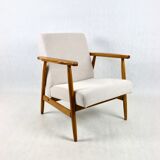 Chaise beige vintage, années 1970