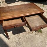 Oak desk with 2 drawers, 97 x 58 cm