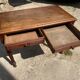 Oak desk with 2 drawers, 97 x 58 cm