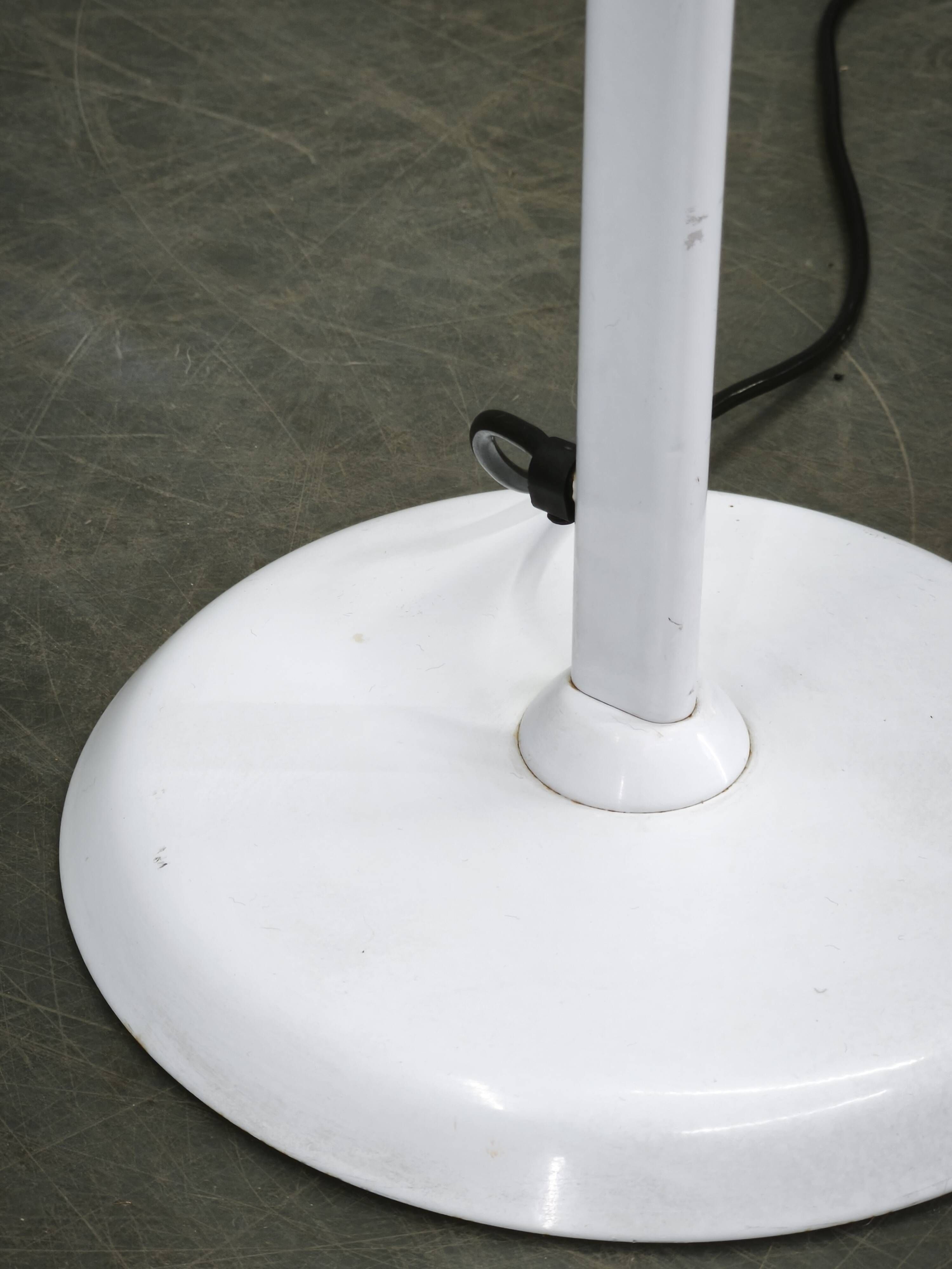 1970s Italian Murano Glass Dimmable Torchiere Floor Lamp