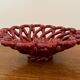 Antique fruit basket in woven ceramic Vallauris
